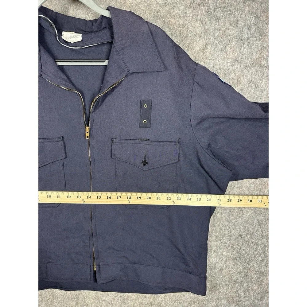 Vintage San‎ Diego Fire Department Jacket Mens 52L Horace Small Navy USA Made